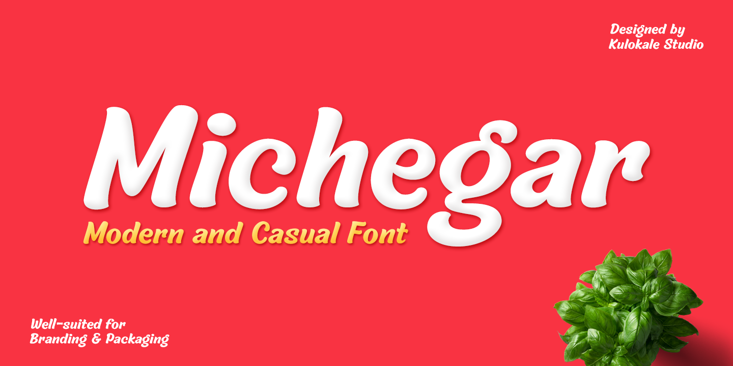 Michegar Font preview